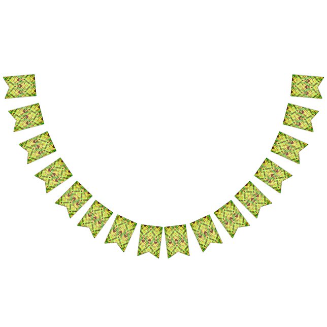 Banderines Patrón verde y marrón (Todo)