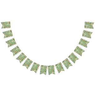 Banderines Peach Green Boda Spring Pastel