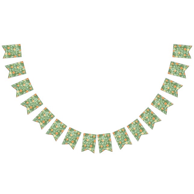 Banderines Peach Green Boda Spring Pastel (Todo)