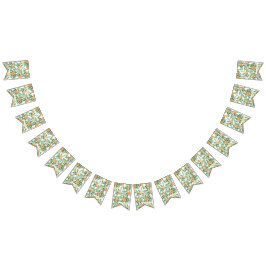 Banderines Peach Peony y Rosa Boda Floral