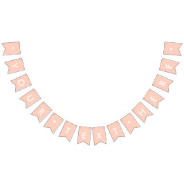 Banderines Peach Solid Color Personalizar It