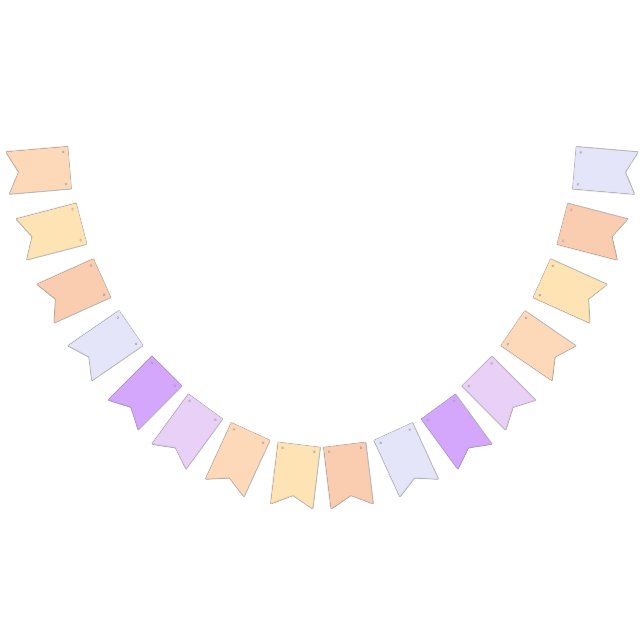 Banderines Peach to Lavender Purple Gradiente (Todo)