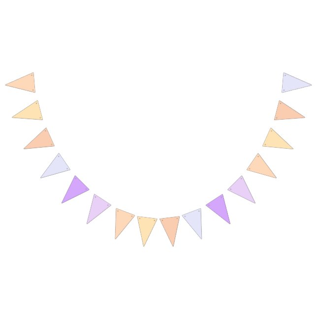 Banderines Peach to Lavender Purple Gradiente (Todo)