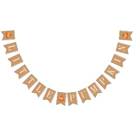 Banderines Pequeña Baby Shower de calabaza