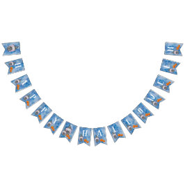 Banderines Pequeño acuarela Bruja Halloween Party Bunting