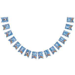 Banderines Pequeño acuarela Bruja Halloween Party Bunting