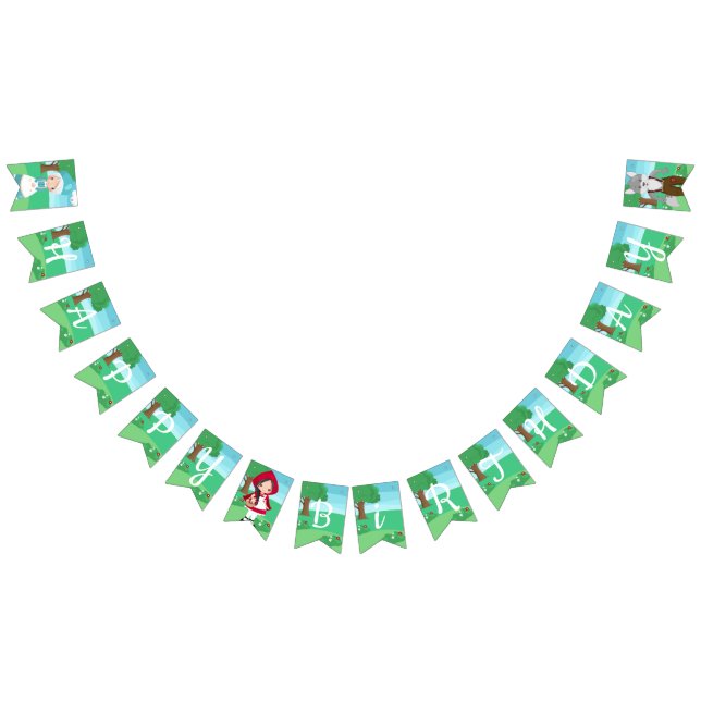 Banderines Pequeños Chicas de cuento de hadas rojas (Todo)