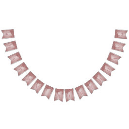 Banderines Perforaciones del Purpurina de espuma de oro Rosa