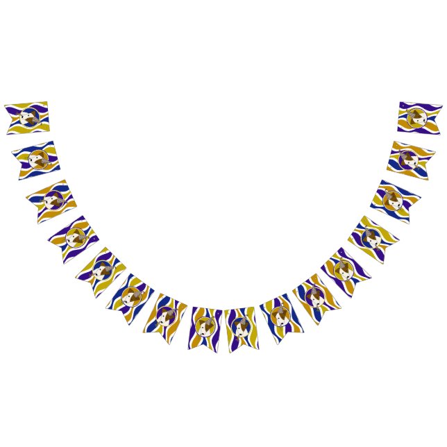 Banderines perro de cumpleaños con tema de perro de niño usan (Todo)