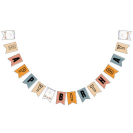 Banderines Personalizable de animales fiestas