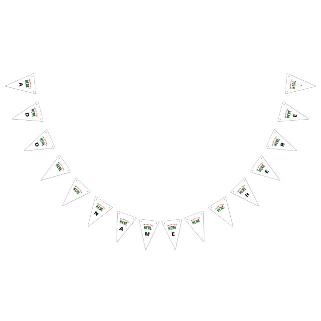 BANDERINES PERSONALIZABLE MODERNO ESTILO BLANCO VERIFICADO MA (Todo)