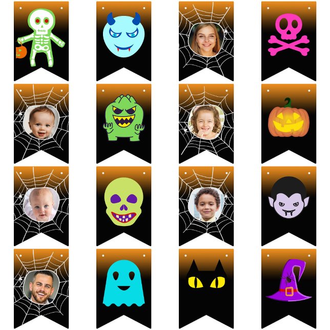 Banderines Personalizado 6 Foto Fiesta de Halloween Feliz fie (Subido por el creador)