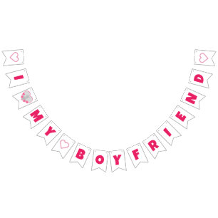 Banderines Personalizado Amo A Mi Novio - Añadir Foto