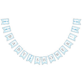 Banderines Personalizado azul Giraffe Baby Shower