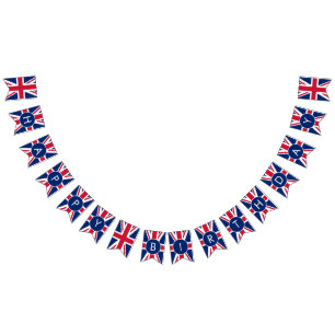 Banderines Personalizado Feliz Cumpleaños Union Jack
