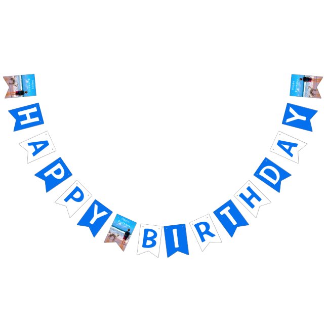 Banderines Personalizado Foto Su Diseño - Feliz Cumpleaños -  (Todo)