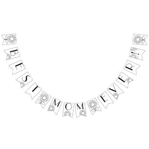 Banderines ¡personalizado Mejor Mamá! Banner Bunting Personal