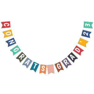 Banderines Personalizado moderno simple felicitaciones clase 