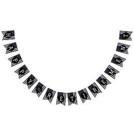 Banderines Personalizado Oficial de Policía Retirada de la Lí