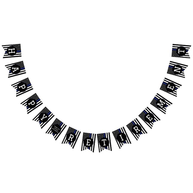 Banderines Personalizado Oficial de Policía Retirada de la Lí (Todo)