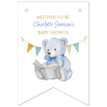 Personalizado Teddy Bear leyendo un libro en Baby