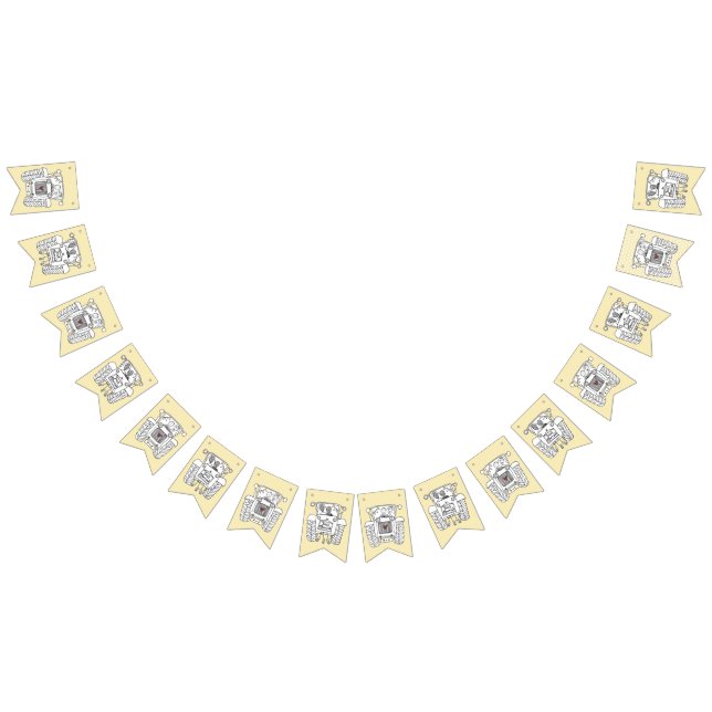 Banderines Personalizado Tractor País Barn Rústico Boda (Todo)