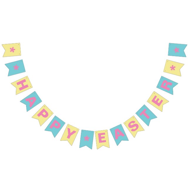 Banderines personalizar DE BANDEJA DE BUNTING DE "HAPPY EASTE (Todo)