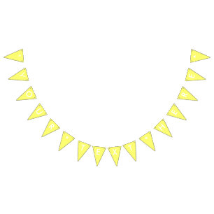 Banderines Personalizar de color sólido amarillo canario
