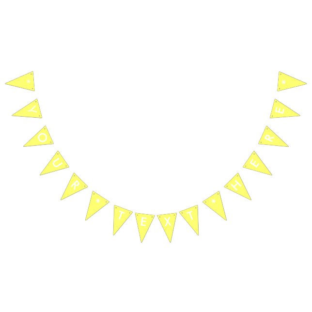 Banderines Personalizar de color sólido amarillo canario (Todo)