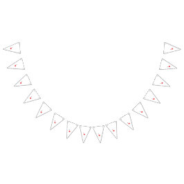 Banderines Pétalos de geranio rojos están representados en un