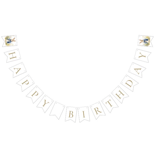 Banderines Peter The Rabbit Watercolor Birthday (Todo)
