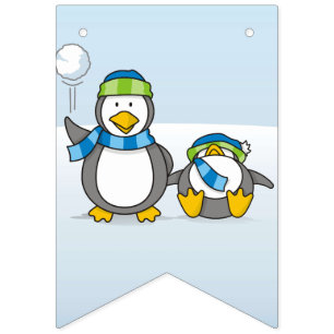 Banderines Pingüinos de Snowballing