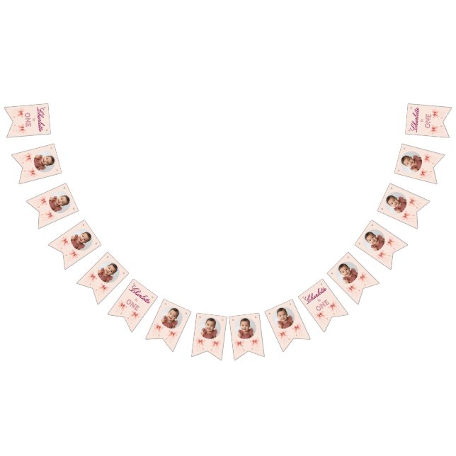 Banderines Pink Bow First Birthday! (Todo)