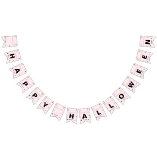 Banderines Pink Bunting halloween banner