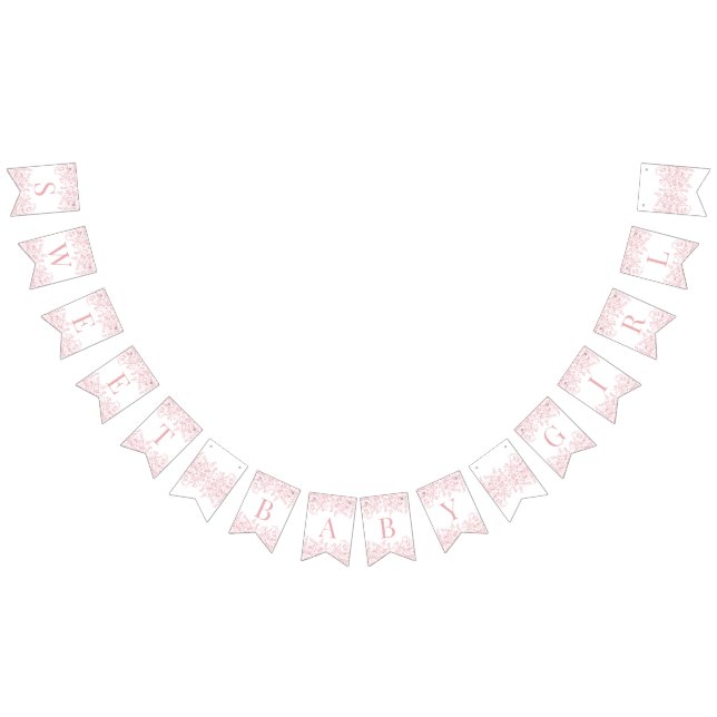 Banderines Pink Chinoiserie Vintage Floral Baby Shower Decor (Todo)