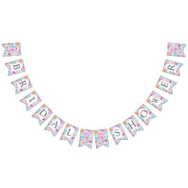 Banderines Pink Pastel Watercolor Floral Bridal Shower
