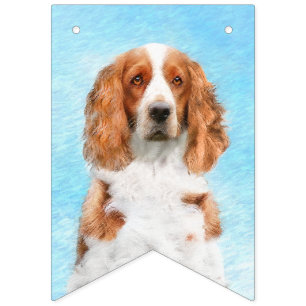 Banderines Pintado español de Springer galesa - Arte de perro