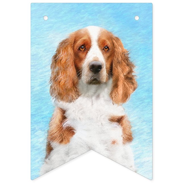Banderines Pintado español de Springer galesa - Arte de perro (Primera bandera)