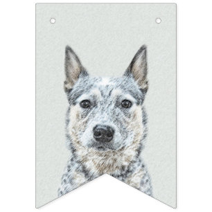 Banderines Pintura australiana de perro de ganado bovino - Ar