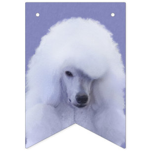 Banderines Pintura blanca de canapé estándar - Arte de perro