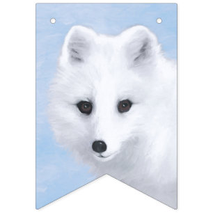 Banderines Pintura de Fox Ártica - Arte de Vida Silvestre Ori