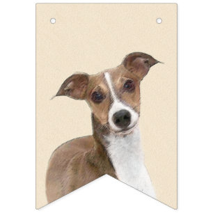 Banderines Pintura de Greyhound italiana - Arte Perro Origina