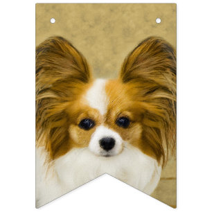 Banderines Pintura de Papillon (Hound Tri) - Arte original de
