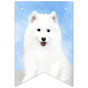 Banderines Pintura de pimienta de Samoyed - Arte Perro Origin