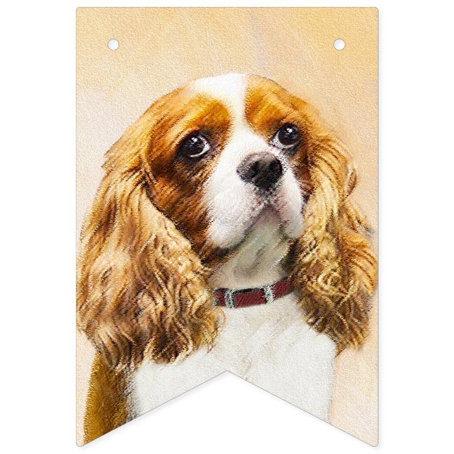 Banderines Pintura original de Cavalier King Charles Spaniel (Primera bandera)