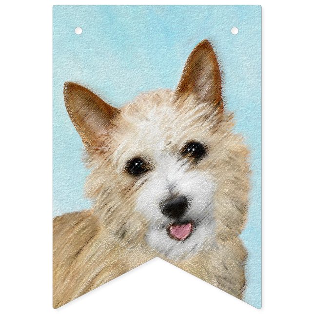 Banderines Pintura portuguesa de Podengo Pequeno - Arte origi (Primera bandera)