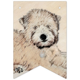 Banderines Pintura Terrier de Ruedas Recubiertas Blancas Arte