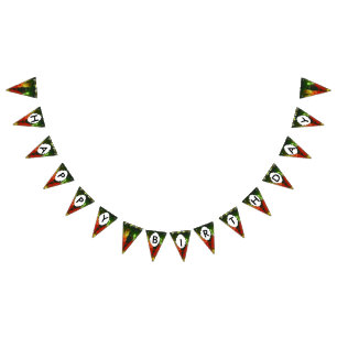 Banderines Pintura verde roja