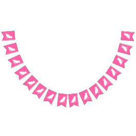 Banderines Pitbull, Chica rosado de Baby Shower Bulldog Pit