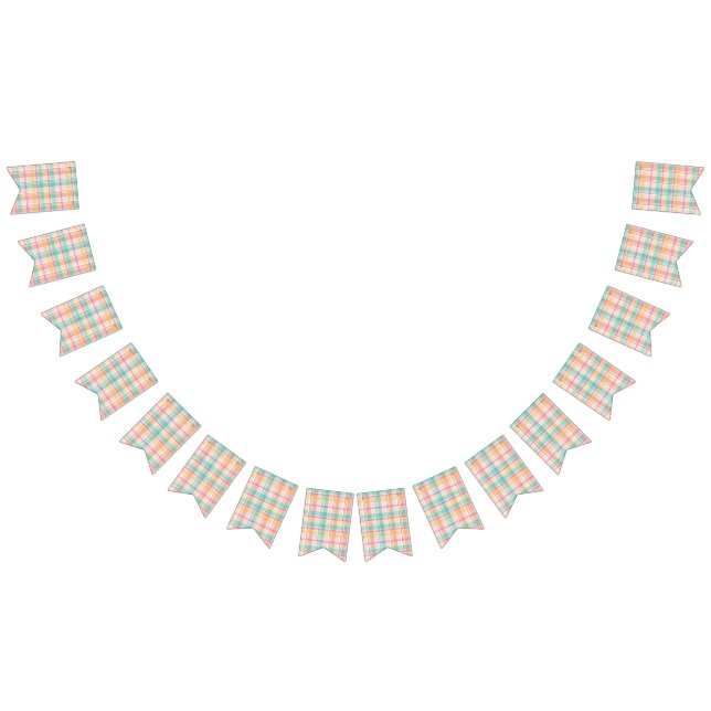 Banderines Plaid de cuadros multicolor (Todo)